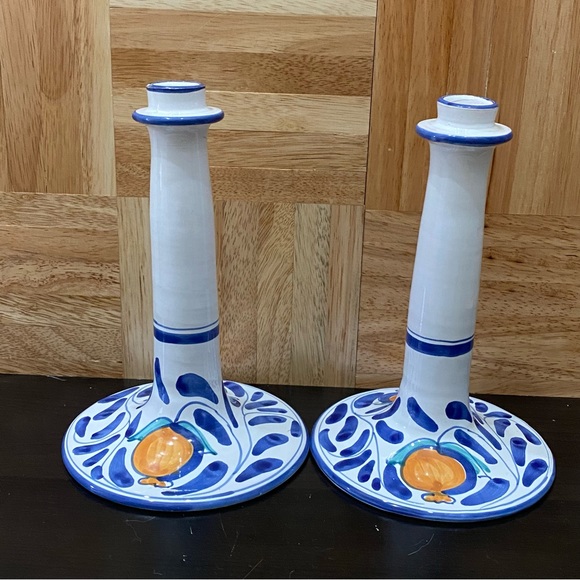 Pair of DESUIR International Made in Italy Ceramic Candle Holder - Picture 2 of 13